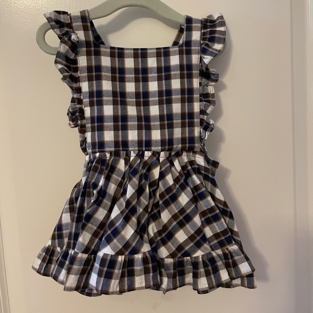 12-18mo Plaid Numi Pinafore Dress